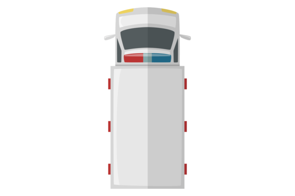 Ambulance Top View: Graphics and Illustrations for Branding
