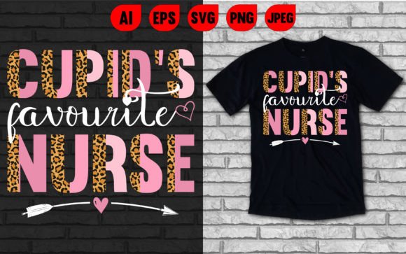 Cupid's Favorite Nurse T-Shirt Graphics