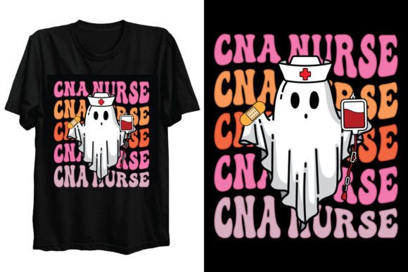 Halloween CNA Nurse T-Shirt Design Graphics