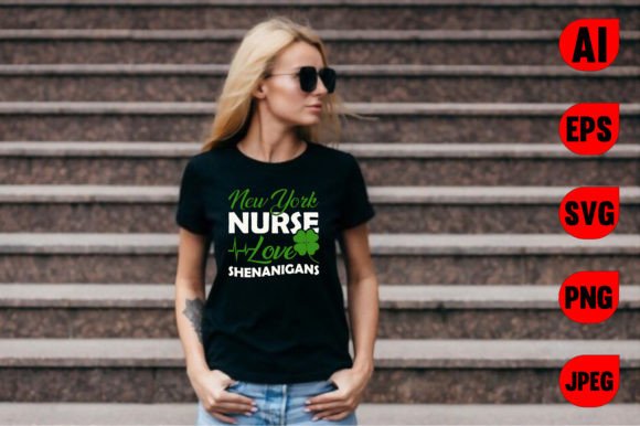 New York Nurse Love Shenanigans T Shirt Graphics