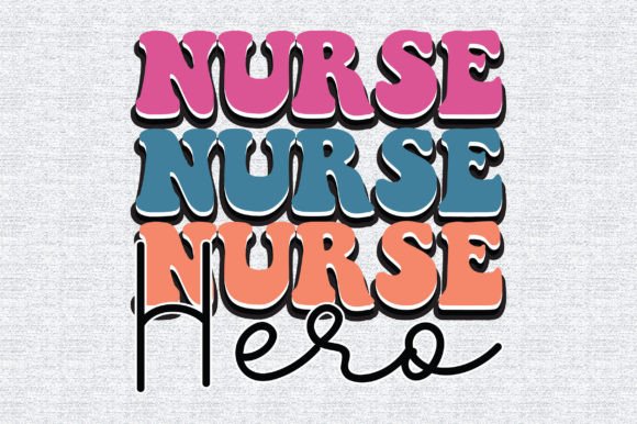 Nurse Hero Retro Graphics & Print Templates