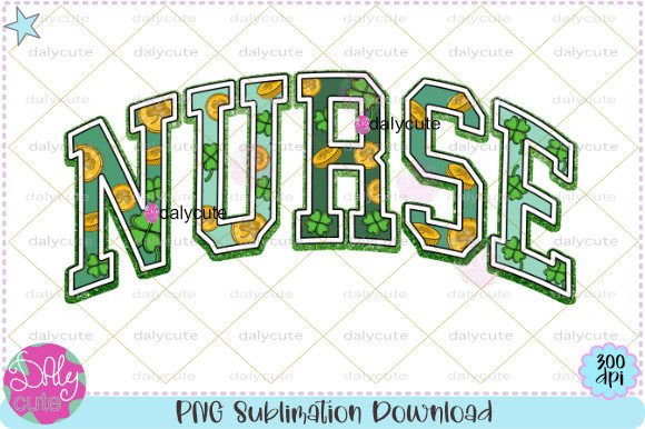 One Lucky Nurse St Patricks Day PNG Graphics