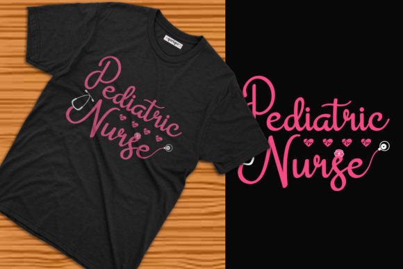 Pediatric Nurse Typography T-shirt Desig