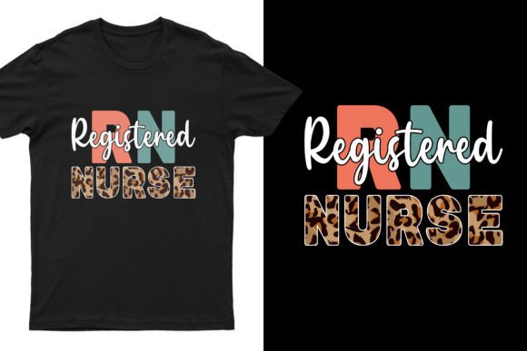 RN Registered Nurse T-shirt Design Graphics
