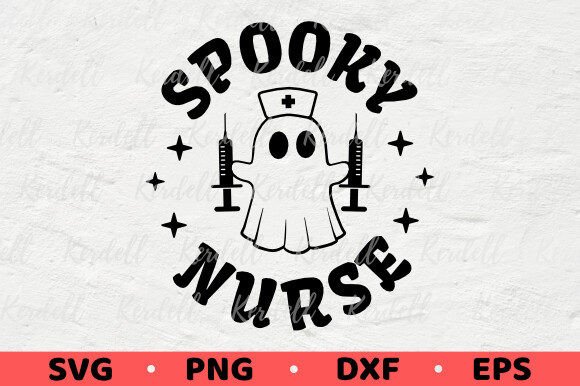 Spooky Nurse Halloween Nurse Boo Ghost Graphics